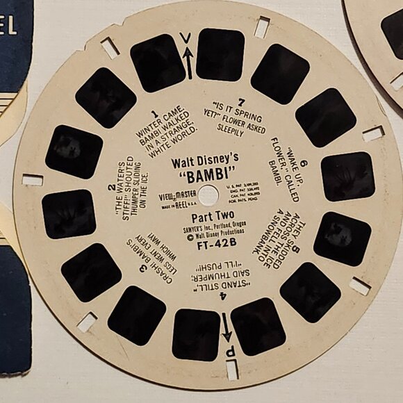 VINTAGE Disney's BAMBI View Master Slides x 3 Disney - Picture 4 of 7